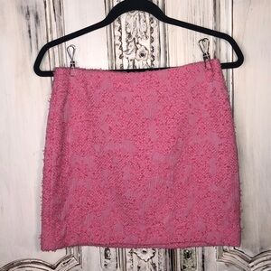 Baum Und Pferdgarten Barbie Pink Textured Mini Skirt Size 2